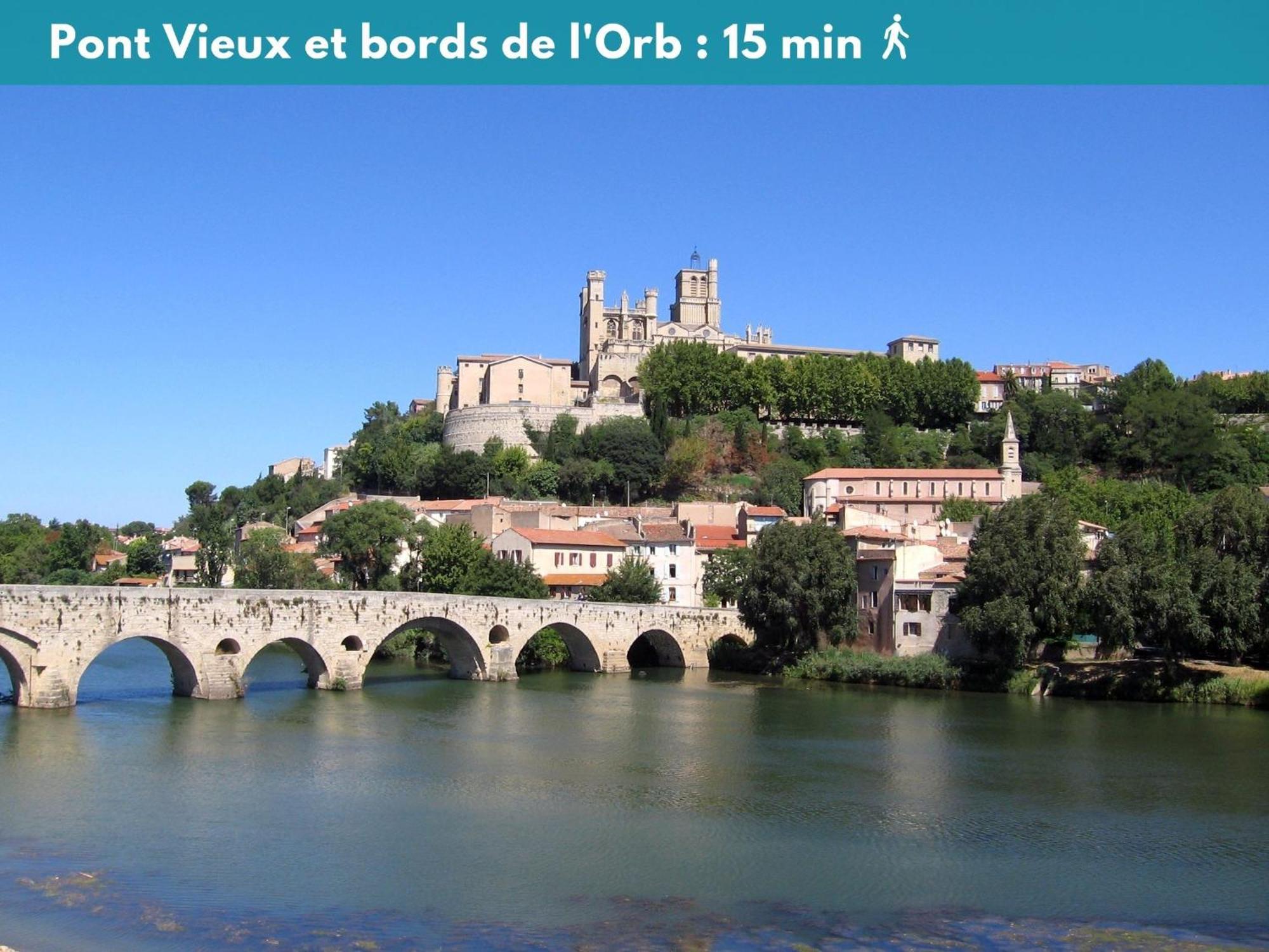 Charmant Studio Climatise 'Alma 1' - Beziers Centre - Wifi Fibre - Netflix Διαμέρισμα Εξωτερικό φωτογραφία